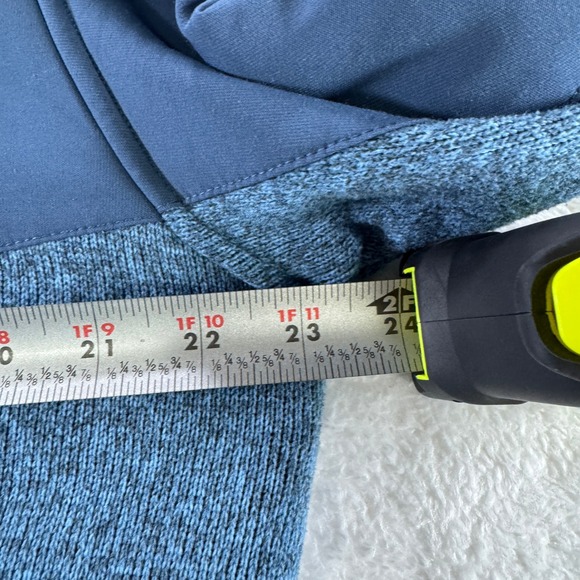 Peter Millar Crown Sport Full Zip Fleece Sweatshirt Work Preppy Blue Large Clean - Picture 5 of 7